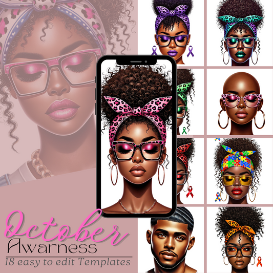 October Awareness Editable Kit